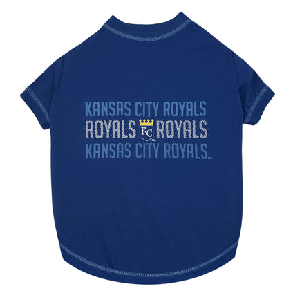 Kansas City Royals Stripe Text Tee Shirt
