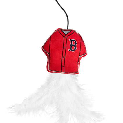 BOSTON RED SOX TEAM JERSEY WAND WITH CAT NIP