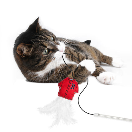 BOSTON RED SOX TEAM JERSEY WAND WITH CAT NIP