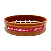 San Francisco 49ers Football Slow Feeder Bowl