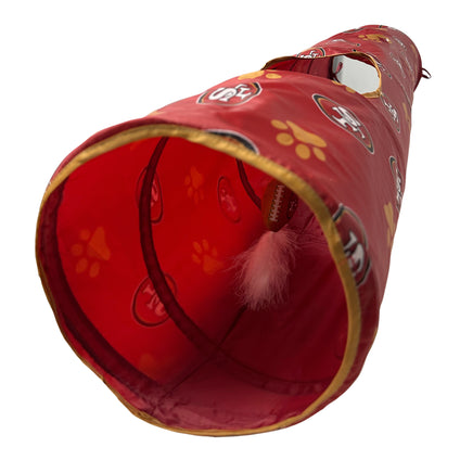 SAN FRANCISCO 49ERS CAT TUNNEL TOY