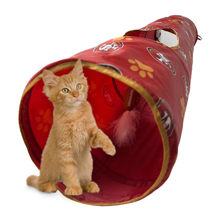 SAN FRANCISCO 49ERS CAT TUNNEL TOY