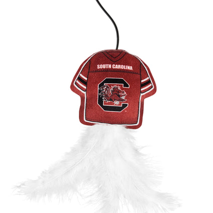 SOUTH CAROLINA GAMECOCKS TEAM JERSEY WAND WITH CAT NIP