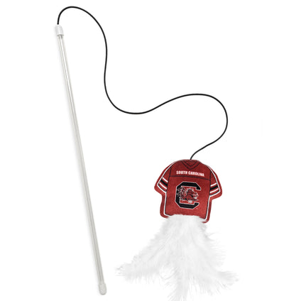 SOUTH CAROLINA GAMECOCKS TEAM JERSEY WAND WITH CAT NIP
