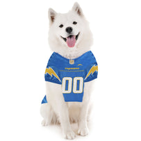 Los Angeles Chargers Pet Striped Jersey