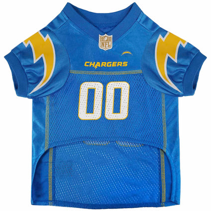 Los Angeles Chargers Pet Striped Jersey