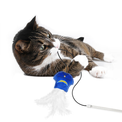 LOS ANGELES CHARGERS TEAM JERSEY WAND WITH CAT NIP