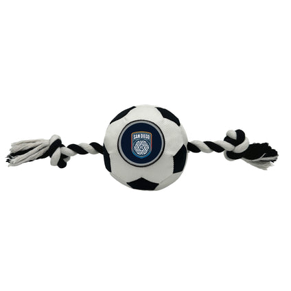 San Diego FC Soccer Ball Rope Toy