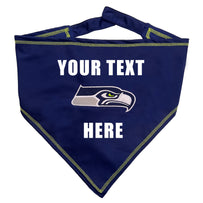 Seattle Seahawks Tie Around Bandana - Personalize