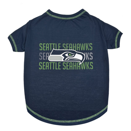 Seattle Seahawks Stripe Text Tee Shirt