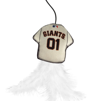 SAN FRANCISCO GIANTS TEAM JERSEY WAND WITH CAT NIP