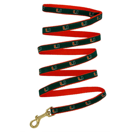 U Of Miami Sm Leash - Ribbon
