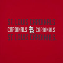 St. Louis Cardinals Stripe Text Tee Shirt