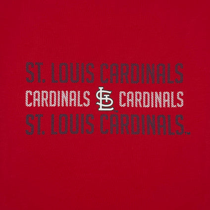 St. Louis Cardinals Stripe Text Tee Shirt