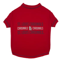 St. Louis Cardinals Stripe Text Tee Shirt