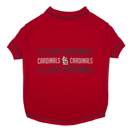 St. Louis Cardinals Stripe Text Tee Shirt