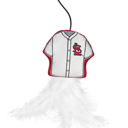 ST LOUIS CARDINALS TEAM JERSEY WAND WITH CAT NIP