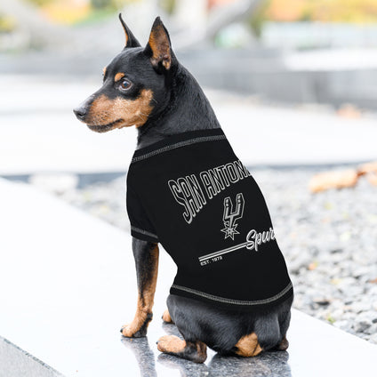 San Antonio Spurs Pet Bold City Text Tee Shirt