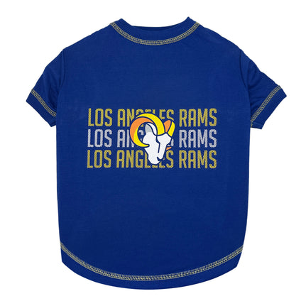 Los Angeles Rams Stripe Text Tee Shirt
