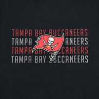 Tampa Bay Buccaneers Stripe Text Tee Shirt