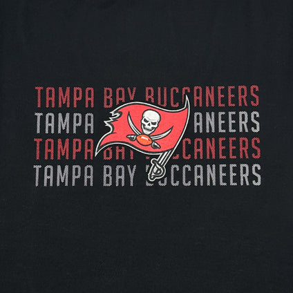 Tampa Bay Buccaneers Stripe Text Tee Shirt