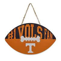 TENNESSEE FOOTBALL SHAPE SIGN