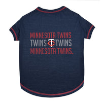 Minnesota Twins Stripe Text Tee Shirt