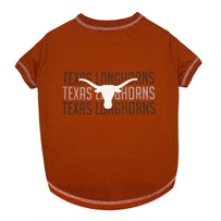 Texas Longhorns Stripe Text Tee Shirt