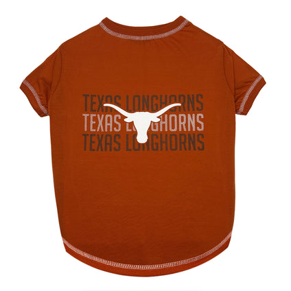 Texas Longhorns Stripe Text Tee Shirt