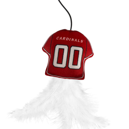 LOUISVILLE CARDINALS TEAM JERSEY WAND WITH CAT NIP