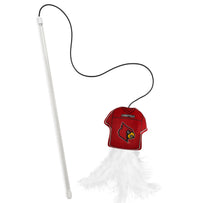 LOUISVILLE CARDINALS TEAM JERSEY WAND WITH CAT NIP