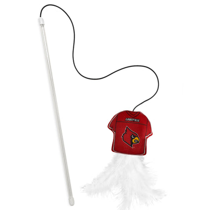 LOUISVILLE CARDINALS TEAM JERSEY WAND WITH CAT NIP