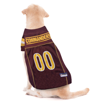 Washington Commanders Pet Striped Jersey