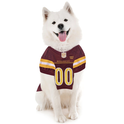 Washington Commanders Pet Striped Jersey