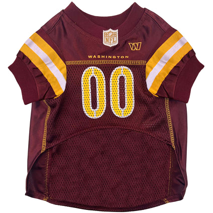 Washington Commanders Pet Striped Jersey