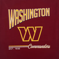 Washington Commanders Bold City Text Tee Shirt