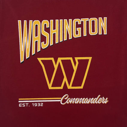 Washington Commanders Bold City Text Tee Shirt
