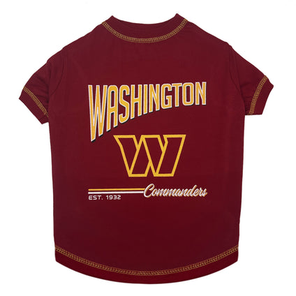 Washington Commanders Bold City Text Tee Shirt