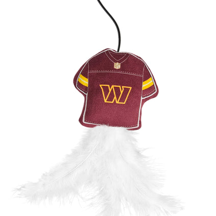 WASHINGTON COMMANDERS TEAM JERSEY WAND WITH CAT NIP