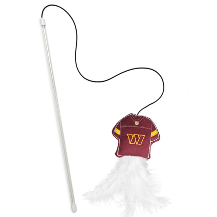 WASHINGTON COMMANDERS TEAM JERSEY WAND WITH CAT NIP