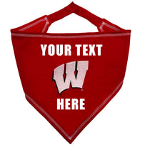 Wisconsin Tie Around Bandana - Personalize