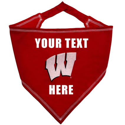 Wisconsin Tie Around Bandana - Personalize