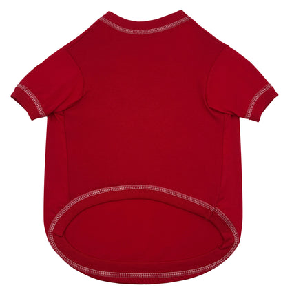 Wisconsin Stripe Text Tee Shirt