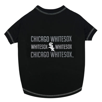 Chicago White Sox Stripe Text Tee Shirt
