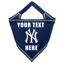 New York Yankees Tie Around Bandana - Personalize