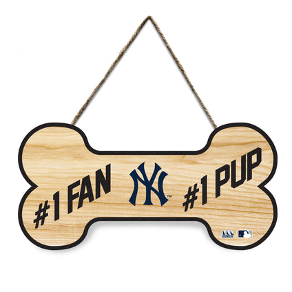 NEW YORK YANKEES #1 FAN #1 PUP SIGN