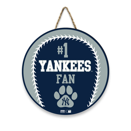 NEW YORK YANKEES BASEBALL SHAPE SIGN