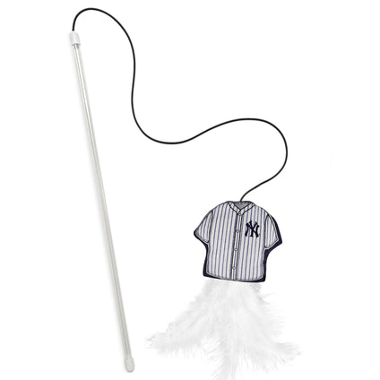 NEW YORK YANKEES TEAM JERSEY WAND WITH CAT NIP